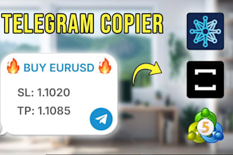 create a telegram to mt4, ninjatrader, dxtrader, and tradelocker trade copier