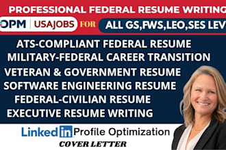 write ats federal resume for usajobs, executive resume, and software engineering