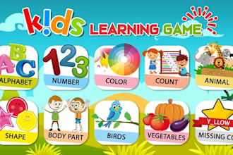 2d kid game development unity game, amazing mobile, pc game, unity 2d game
