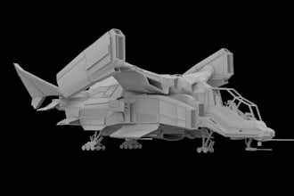 space battle ship 3d model, spaceship model, spacecraft, starship, game 3d stl
