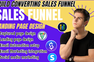 website creation in systeme io, sales funnel landing page, systeme io store