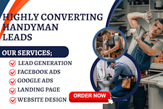 generate handyman leads pipe damage landing page plumber restoration facebook ad