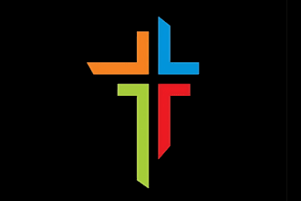 make modern ministry religious christian and church logo design