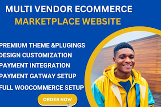 create multi vendor ecommerce marketplace website, woocommerce dokan