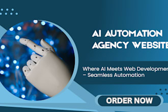 design ai automation agency website ai automation ai website automation website
