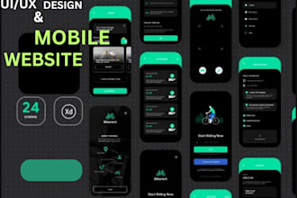design UI UX dashboard crm mobile app website admin and landing page using figma