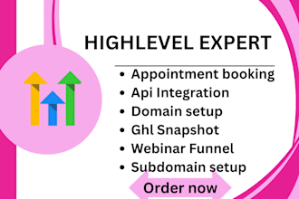 setup gohighlevel appointment booking  snapshot ghl api integration domain setup