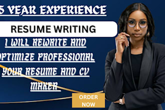 rewrite and optimize professional your resume and cv maker, linkedin service