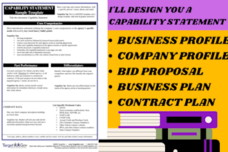 design professional business card design capability statement email signature
