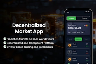 develop a decentralized prediction market dapp like polymarket or augur