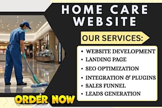build home care website medicare website healthcare elderly care home care leads