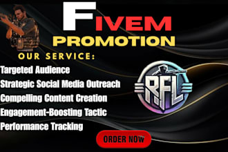 promote your fivem server design a fivem server logo