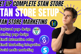 stan store design, digital product upload, shopify product design, sales funnel