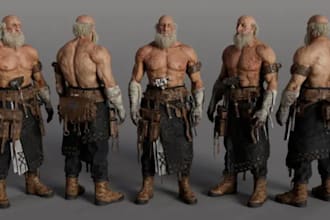 create 3d character modeling 3d game character 3d stylized character for game