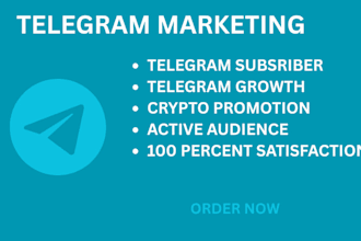 grow crypto telegram promotion, crypto telegram marketing, telegram subscribers
