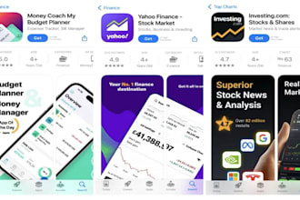 design icon design app prototype app screenshots for app store and play store