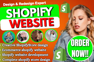 design modern clothing shopify store, fashion shopify dropshipping website ROI