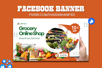 design facebook cover, youtube banner, and all social media