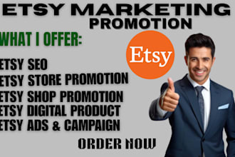 promote etsy shop marketing sales ads seo digital product promotion campaign