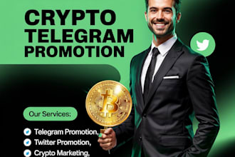 manage telegram and twitter ads to grow your crypto community