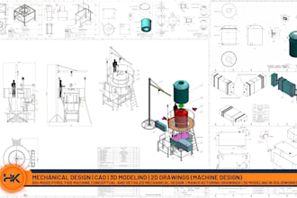 draft detailed 2d technical drawings from 3d models for manufacturing