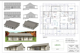 draw full architectural floor mep city permit for your building permit