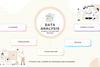 data analysis, cleaning, visualisation using python, sql and power bi or tableau