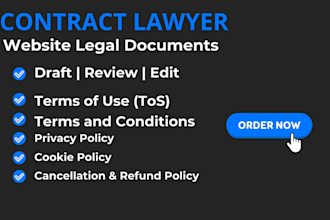 write legal contracts, agreements, nda, terms and conditions, privacy policy