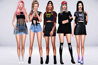 create 3d second life avatar, animal, clothing meshes, streetwear animation vr