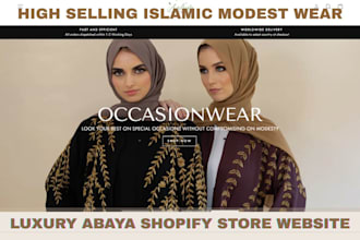 design abaya shopify store islamic wear website abaya shopify website abaya