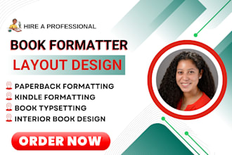 do book formatting  kindle or paperback formatting for amazon KDP, ingramspark