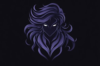 create a fantasy game logo and branding