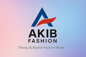 design a professional abstract logo for your brand