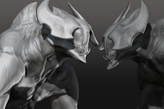 do 3d action boy for game sculpt model with head bust 3d figures toys print