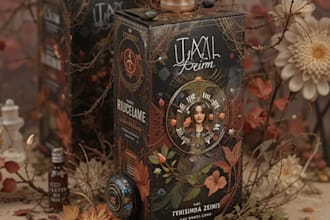 design organic product packaging and label