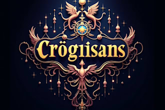 make a amazing 2d medieval, fantasy, rpg, mmorpg game logo