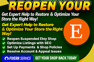 reopen your suspended etsy shop and fix account issues fast