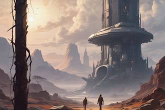 design spaceship, sci fi illustration and sci fi art