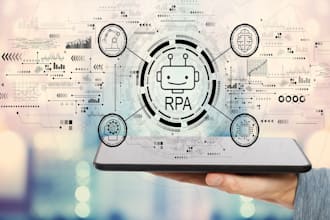 automate tasks with rpa, uipath, power automate, zapier, python, and custom bots