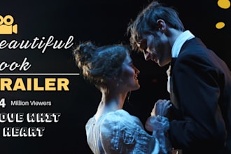 create a engaging cinematic book trailer for your story