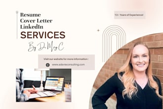 professionally review your resume, cover letter, and linkedin profile