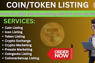 do coin, token, and ico listings on coinmarketcap and crypto exchanges