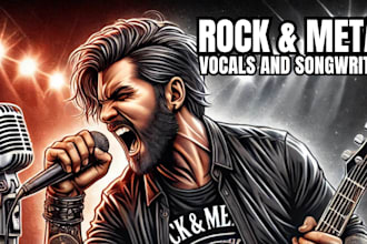 be your powerful male rock metal and hard rock vocalist