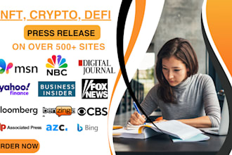 do crypto press release nft, ico, defi press release  distribution to news media