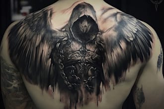 create a custom tattoo design from a real tattoo artist