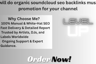 do SEO backlinks for playlist to rank up music on spotify, apple, soundcloud