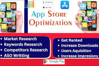 do mobile app promotion optimization aso for android ios app games play store