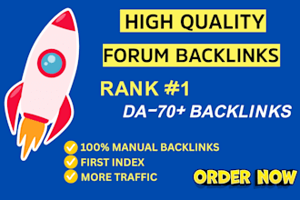 provide 60 high quality forum backlinks for any country