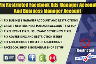 fix issues or setup facebook ad account and meta business manager suite errors