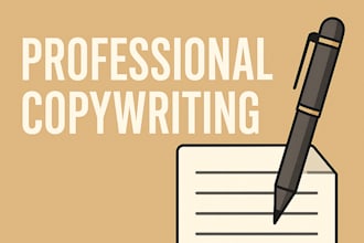 write professional copy for websites, ads, or products
